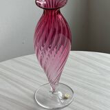 Crystal vase, Pink vase from Cristallerie du Val Saint Lambert.