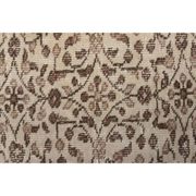 Vintage Turkish Oushak handmade wool cotton beige runner rug 63x295