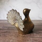 Brass peacock