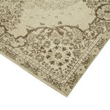 Tapis beige oriental fait à la main 164 cm x 289 cm