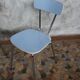 Pair of blue vintage formica kitchen chairs