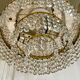 Ceiling lamp crown brass with vintage tassels