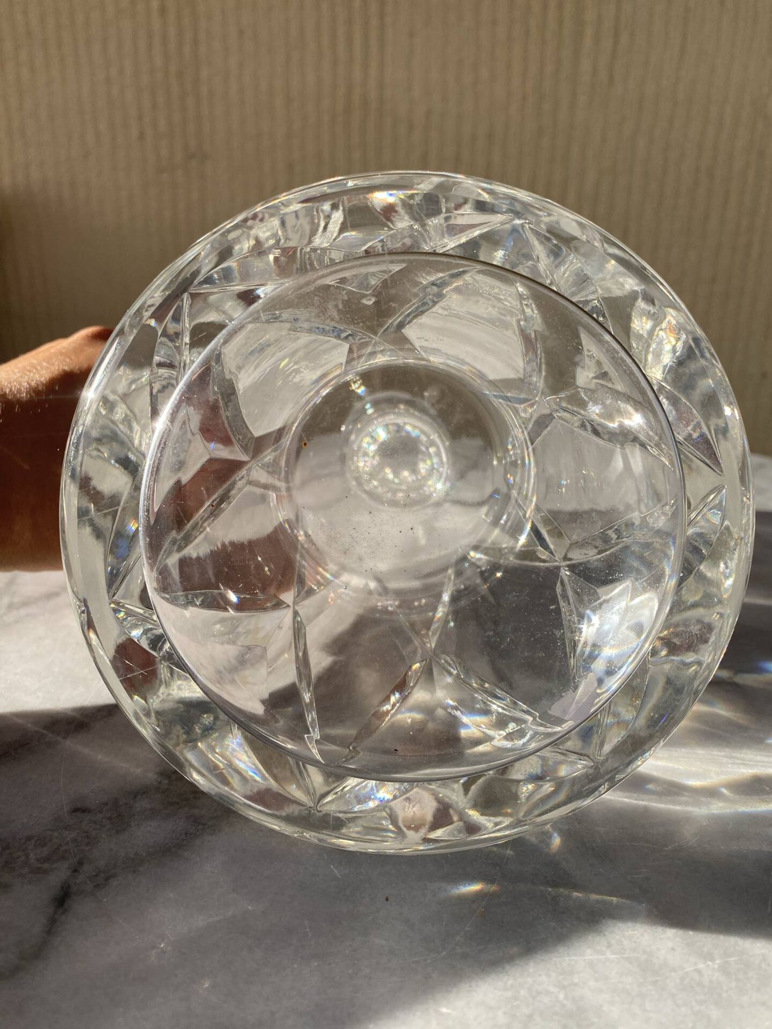 Crystal carafe signed Saint Louis model Camargue.