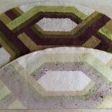 Tapis space age en laine, années 70