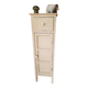Antique tall cabinet painted white