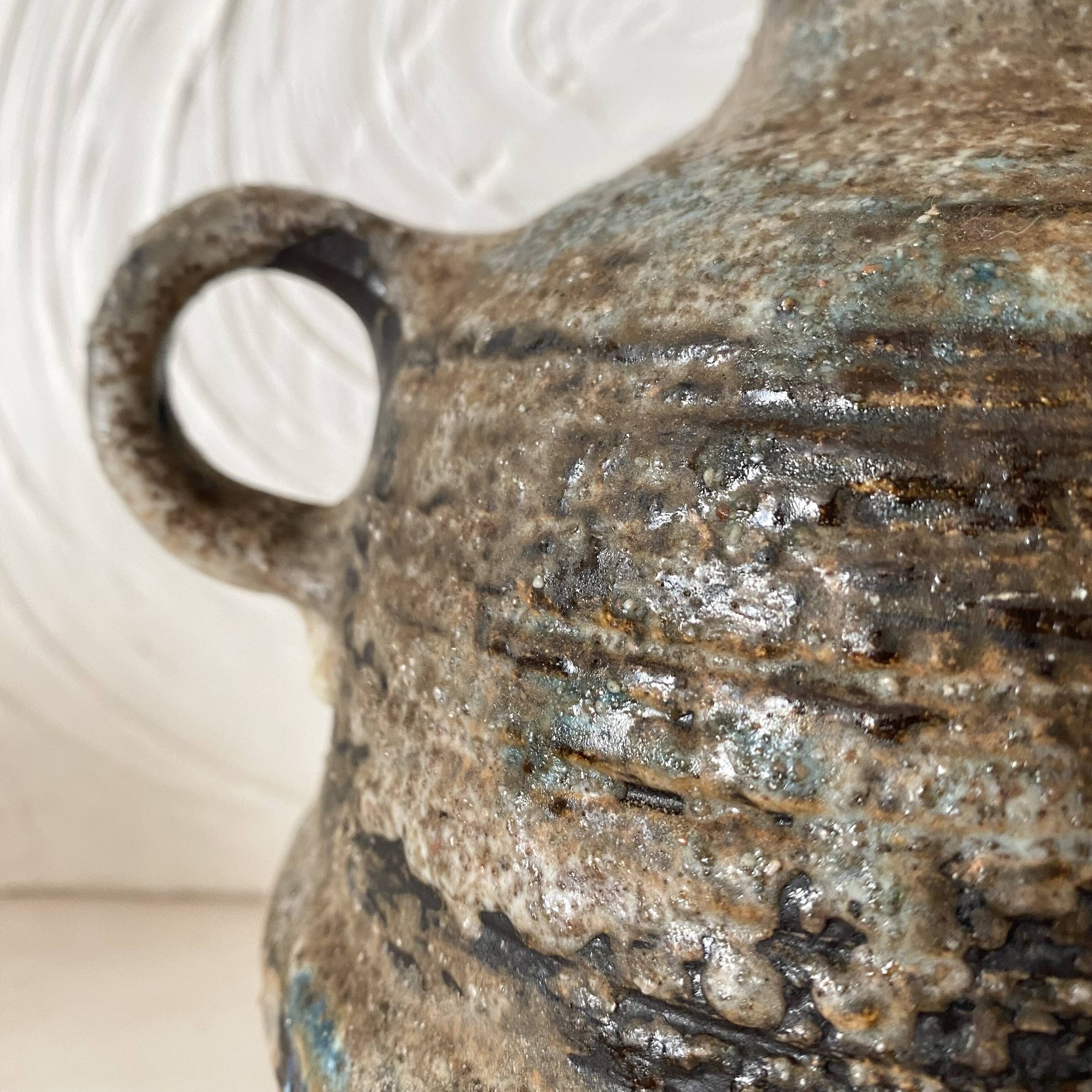 West German brutalist amphora vase