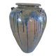 Large ceramic pot ptmd jar lisie natural blue