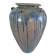 Large ceramic pot ptmd jar lisie natural blue