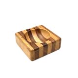 Mid-century wood ashtray / bowl, Italy ca. 1970