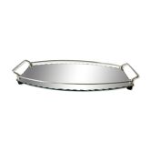 Plateau miroir art déco biseauté années 30