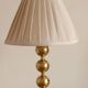 Pair of Vintage Swedish Table Lamps in Polished Brass, Signed Aneta