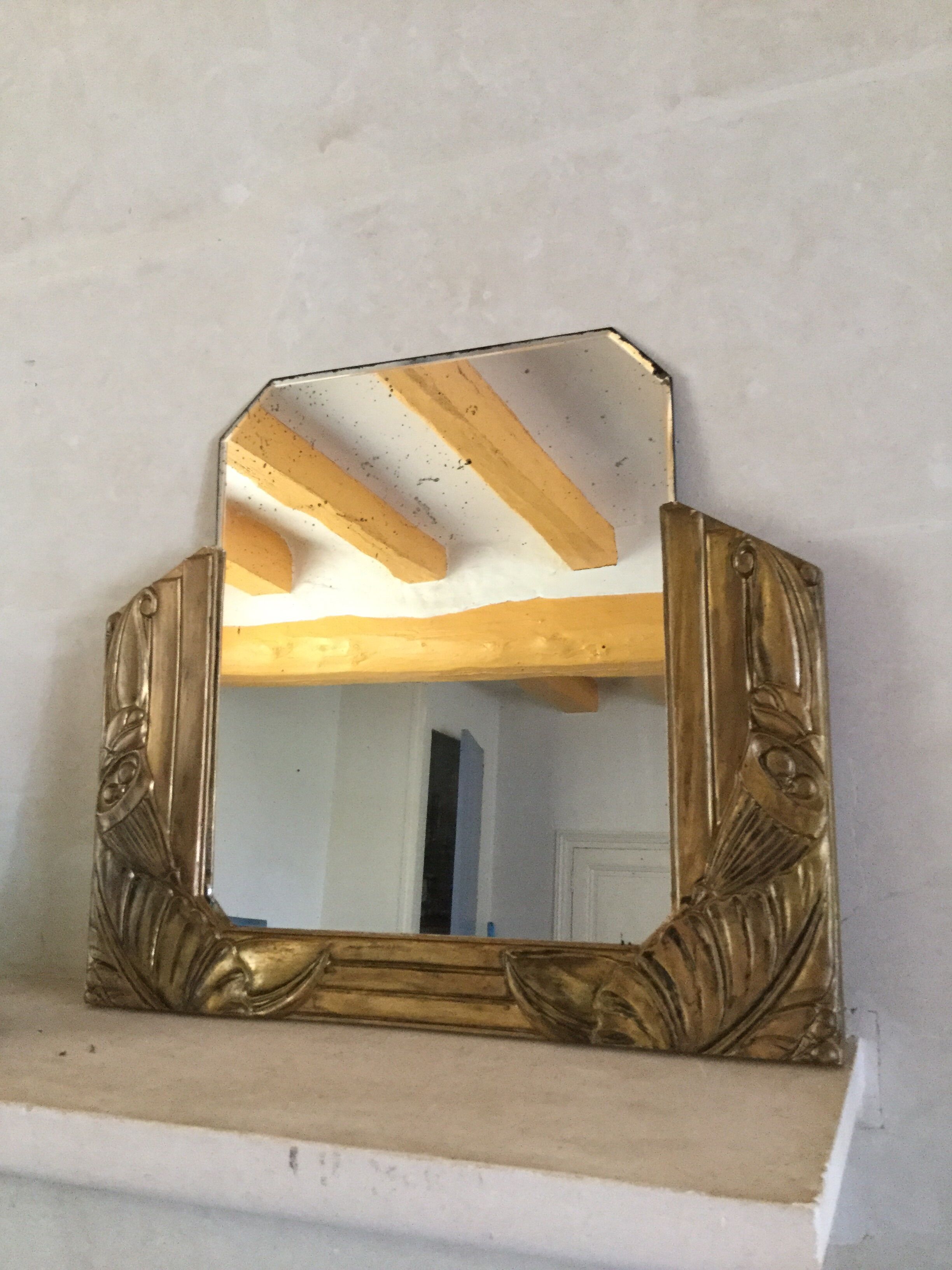 Art deco mirror 30s  47x53cm
