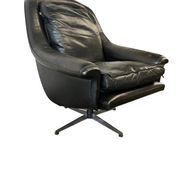Vintage black Danish armchair / single armchair / ESA lounge chair