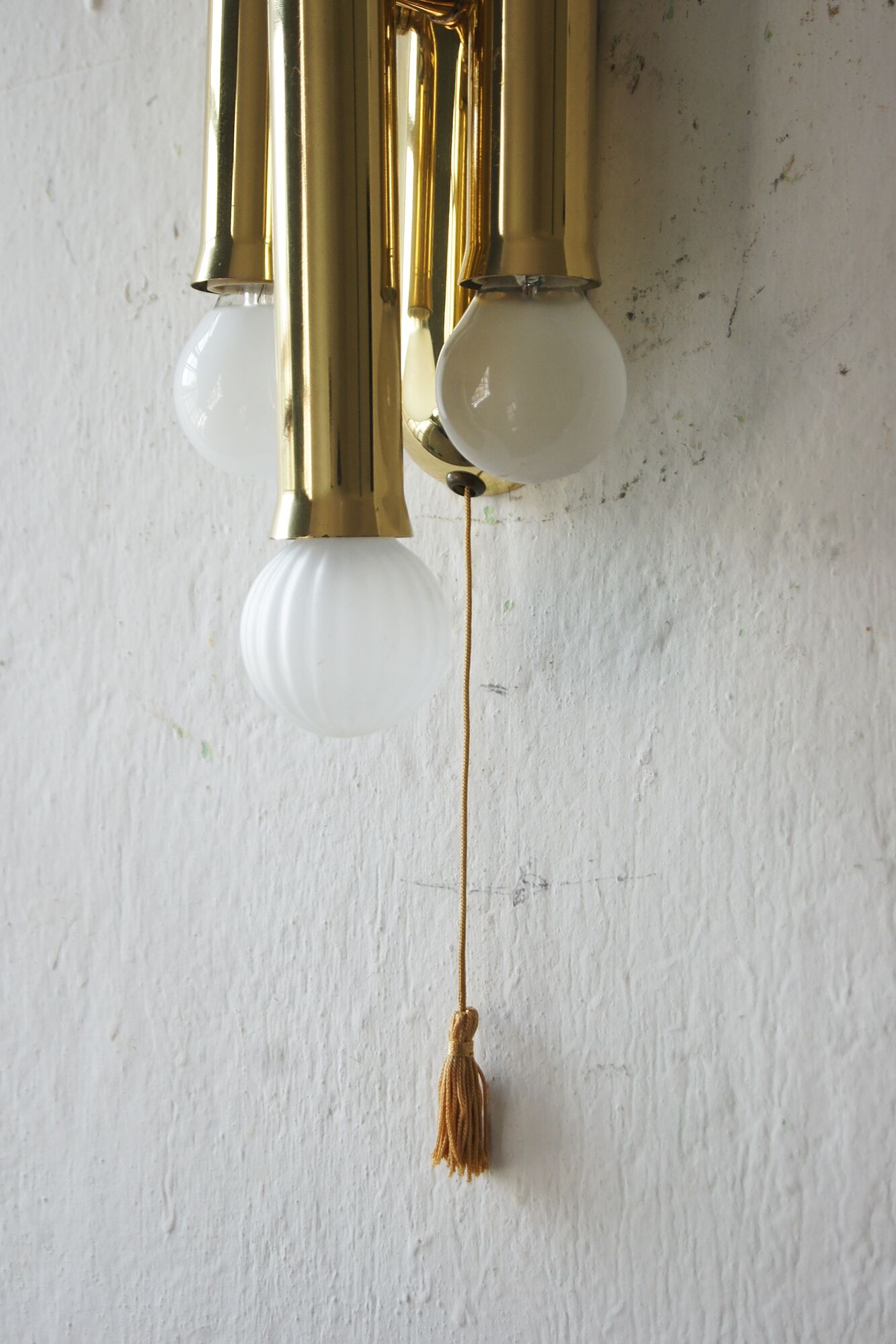 Vintage Italian Brass Wall Lamp