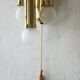 Vintage Italian Brass Wall Lamp