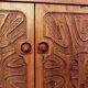Mid-century Brutalist solid wood Sideboard
