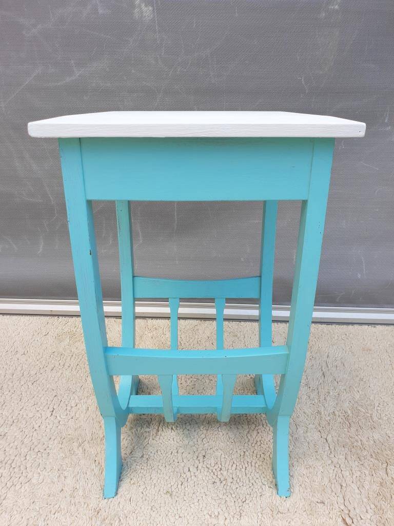 South Sea blue gondola side table