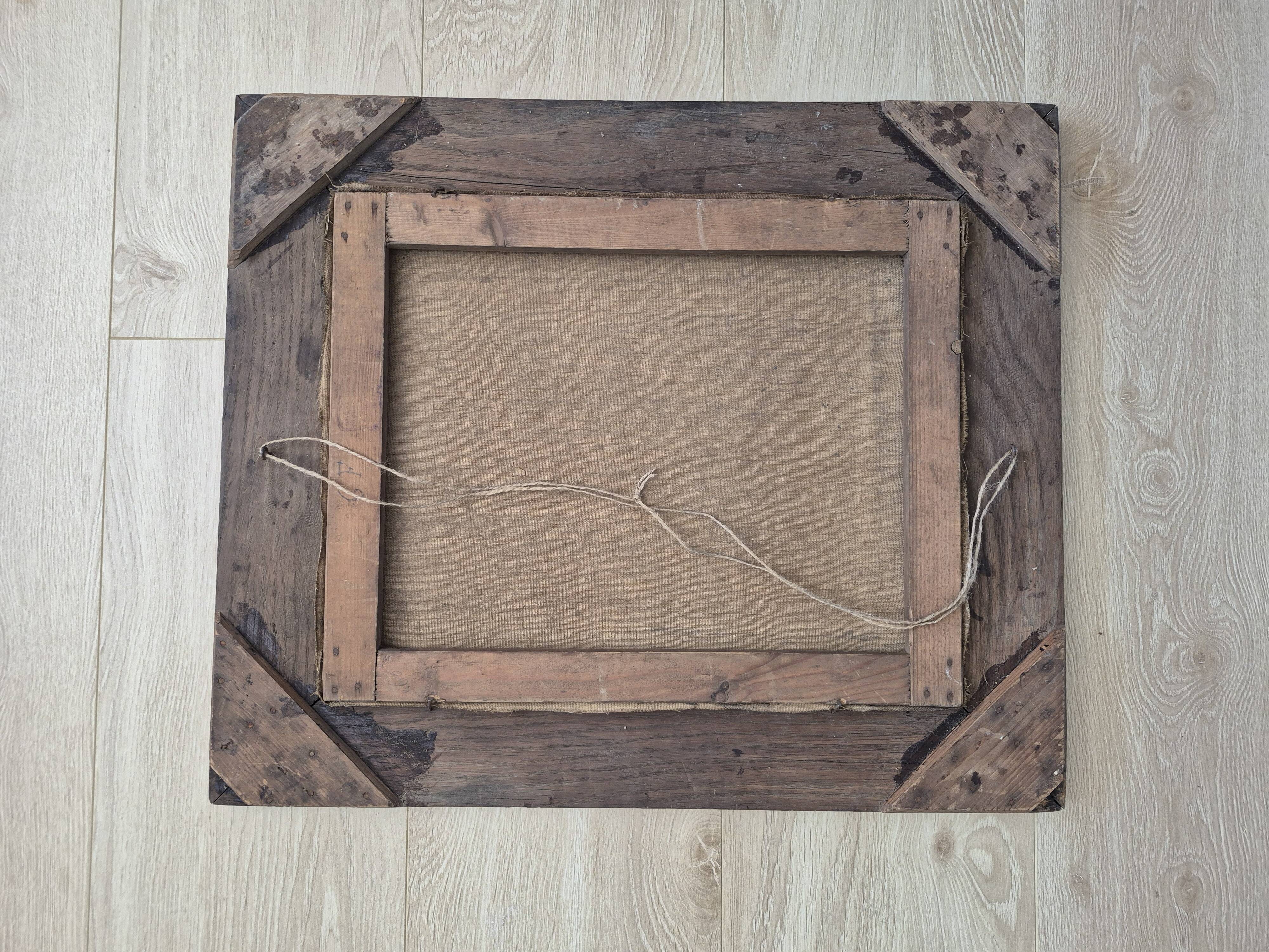 Painting, oil painting, Notre-Dame Bridge, Paris