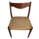 Danish Scandinavian chair in teak and rope GS 60