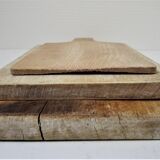 Three vintage solid wood cutting boards