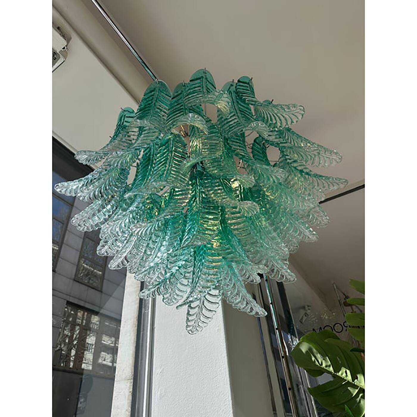 Contemporary Scenographic Green “Felci” Chandelier