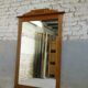 large mirror in oak and marquetry, 1950