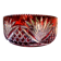 Fruit bowl or centrepiece in ruby red st. louis crystal décor.