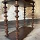 19th Century Original French Bobbin Turned Wooden Shelving Unit, Two Tier D