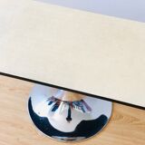 Vintage coffee table chrome tulip foot