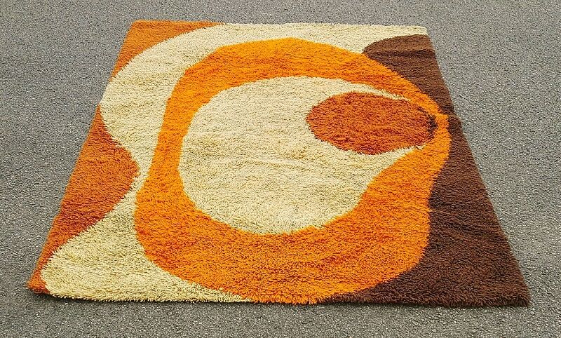 Vintage carpet 1970, desso, wool, holland design