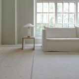 Mid-century glass and brass table lamp Bergbom B-019 Sweden 1960s