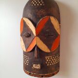 African mask carved from wood