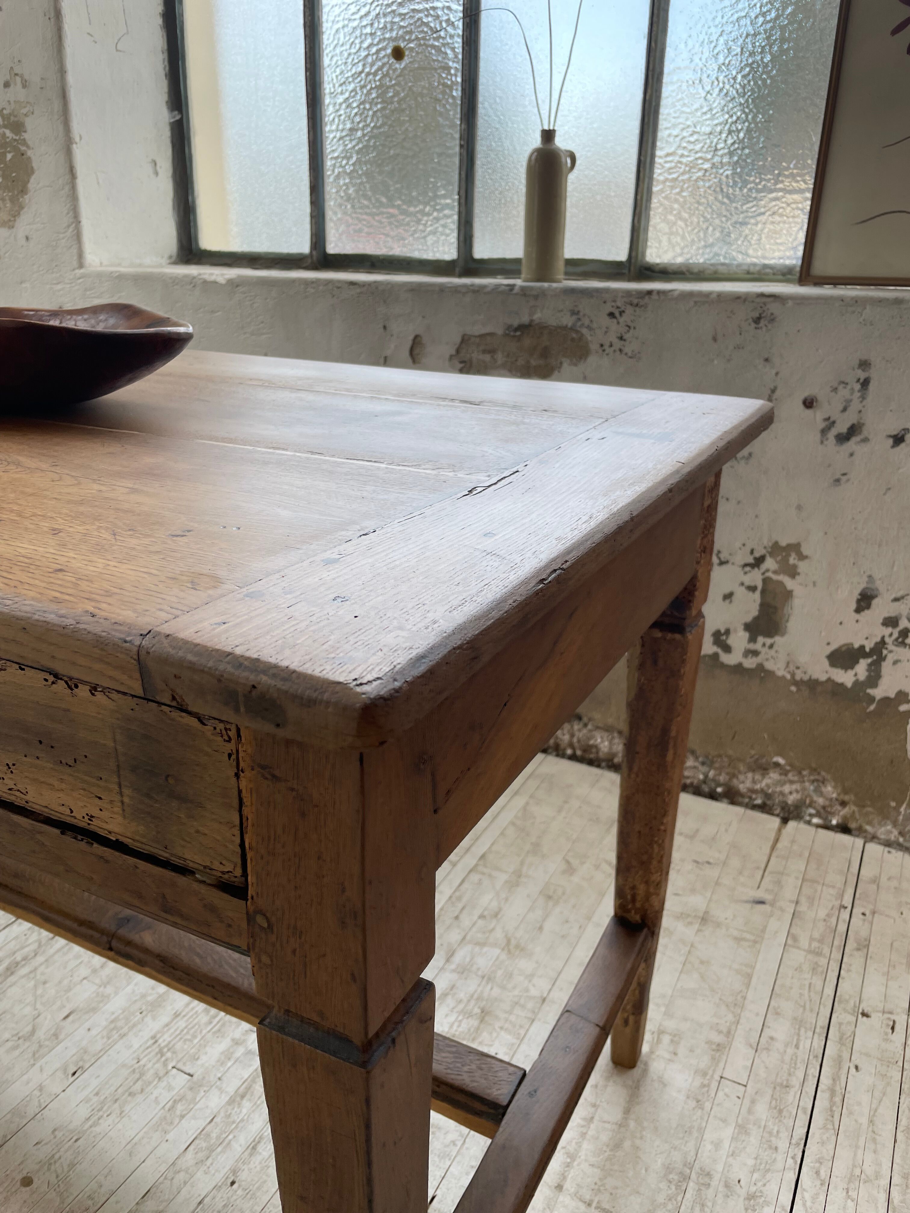 Oak farmhouse table