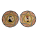 Pair of decorative plates Henriot Quimper, Soulac design, 1973, 18 cm