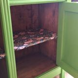 Art Deco Gin Buffet, painted in Farrow and Ball with a William Morris-inspired interior