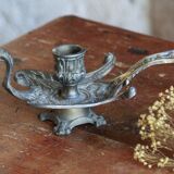 Old swan hand candle holder