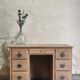 Desk in solid elm with natural airbrushing