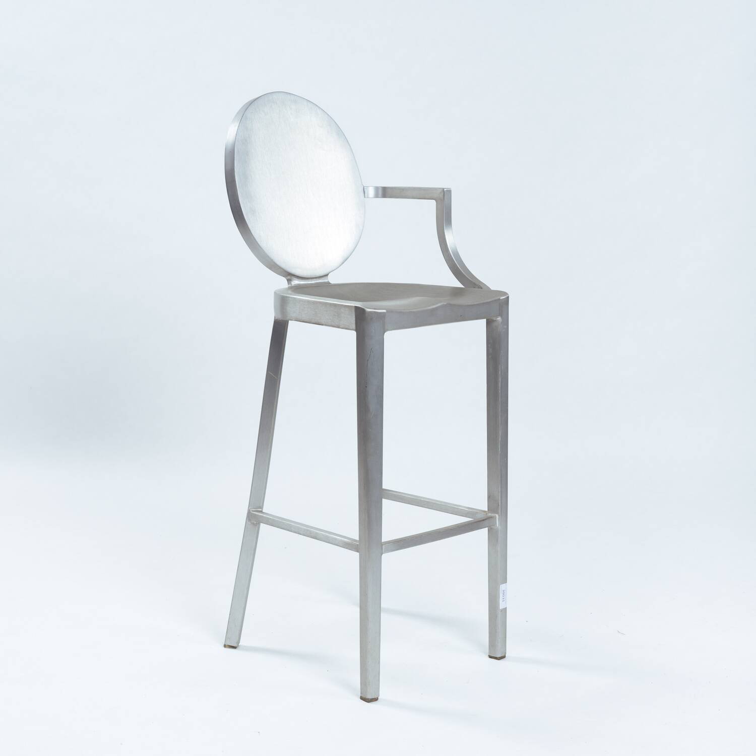 Philipe Starck Kong one arm aluminium barstool,1980s