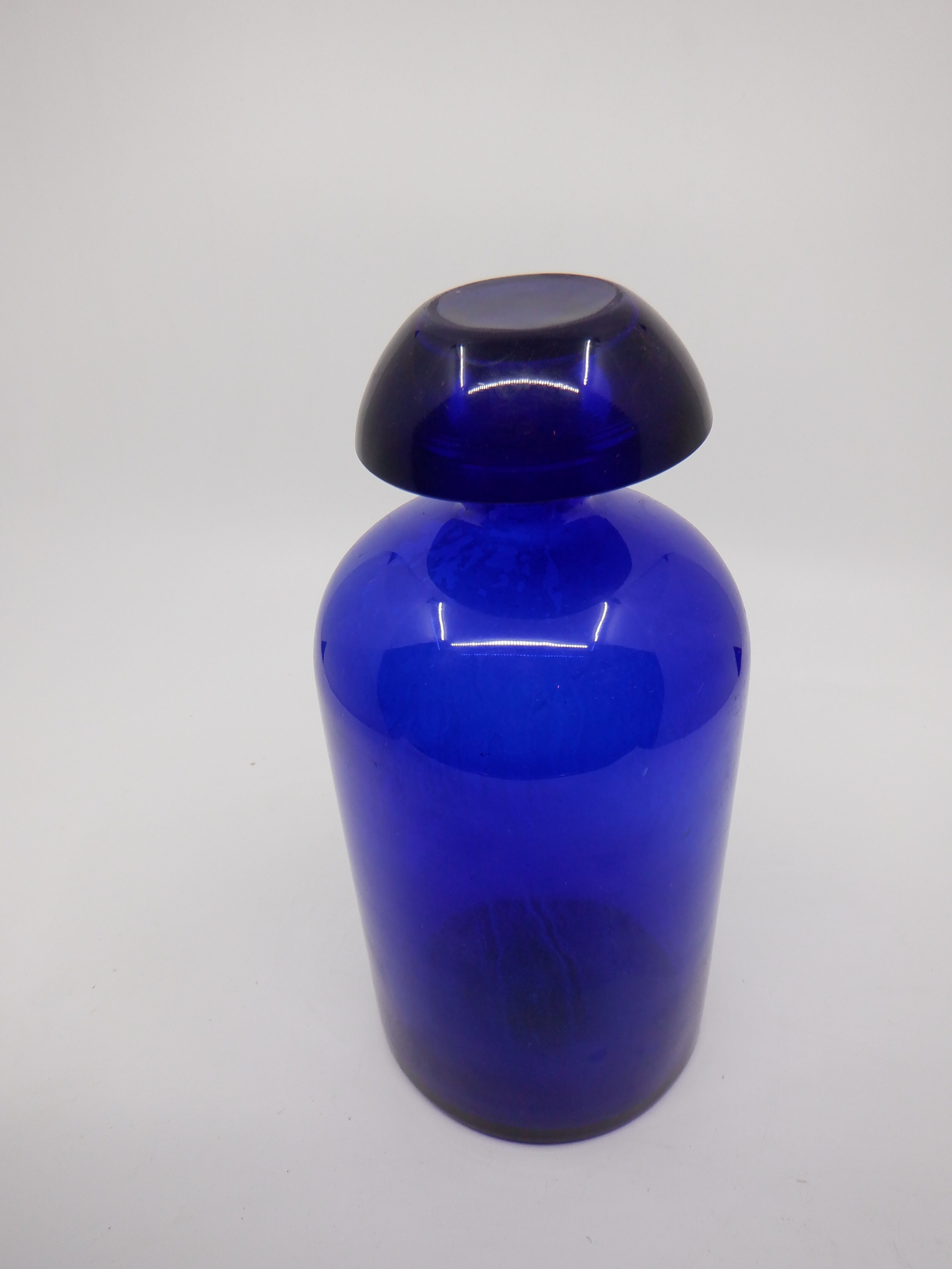 Blue apothecary bottle