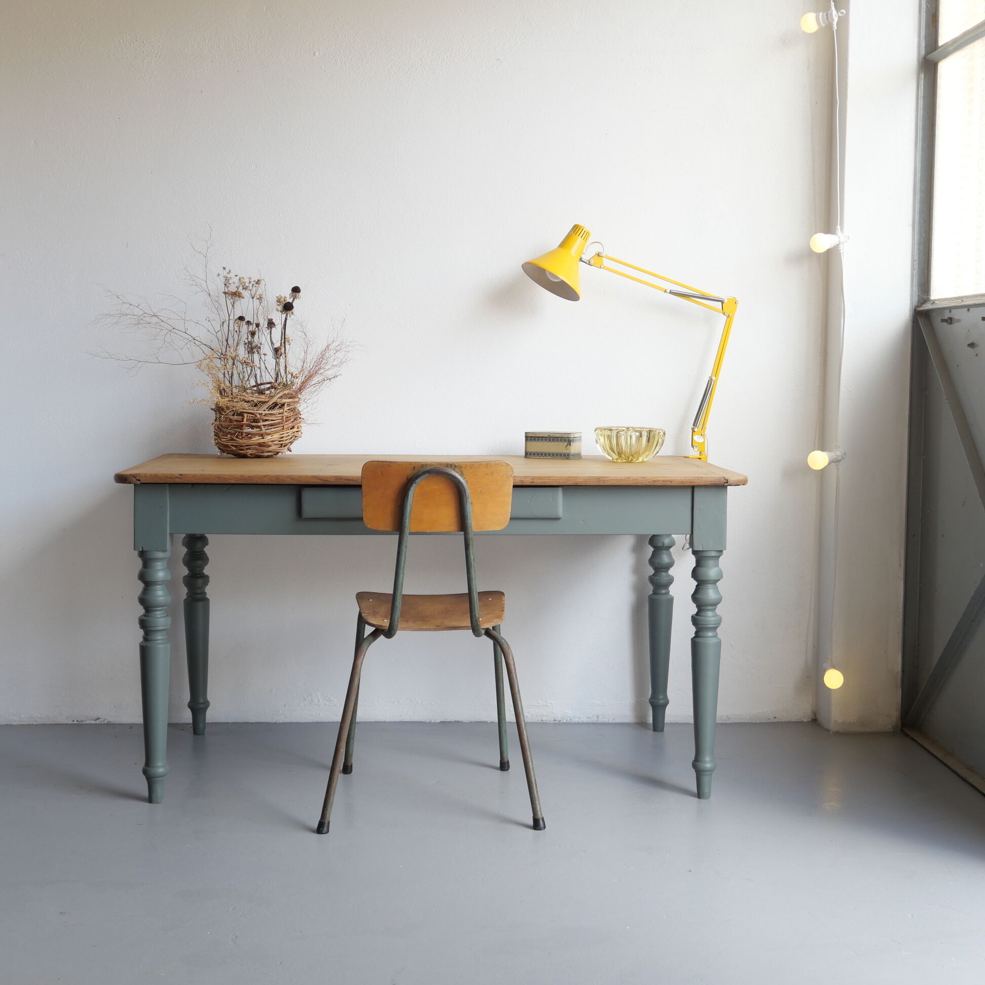 Renovated old oak table