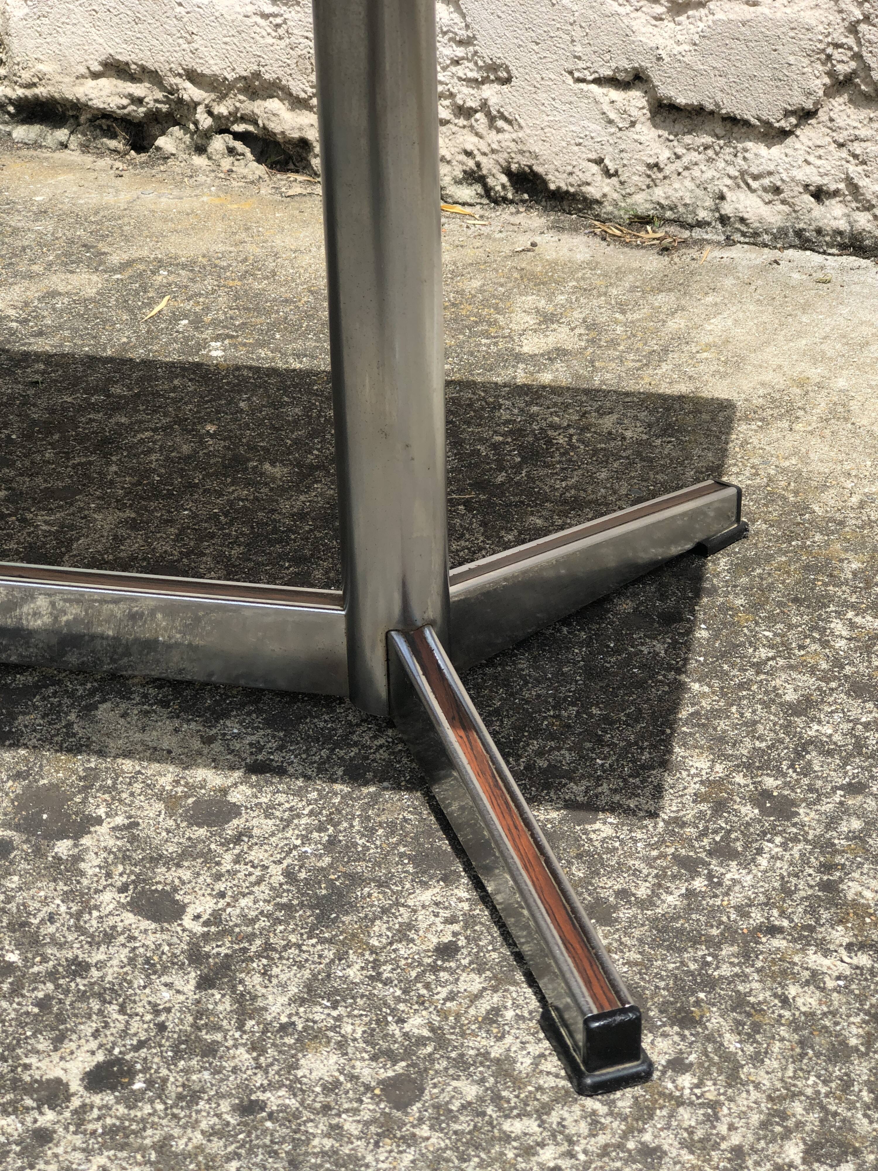 Ceramic and chrome coffee table, 1970