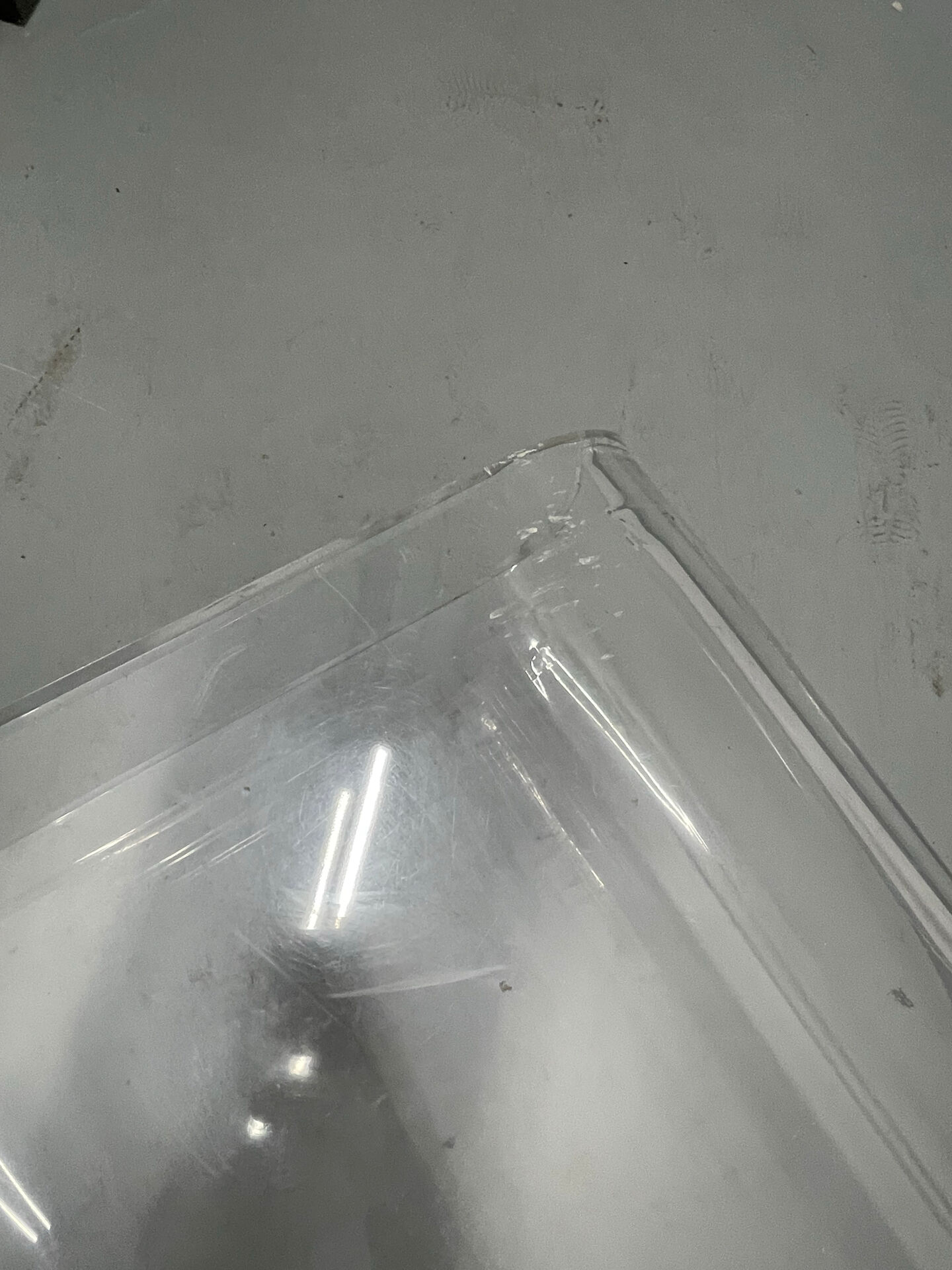 Vintage plexiglass coffee table