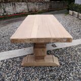 Solid oak monastery table