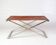 Tabouret en acier brossé et cuir cognac par Michael Christensen