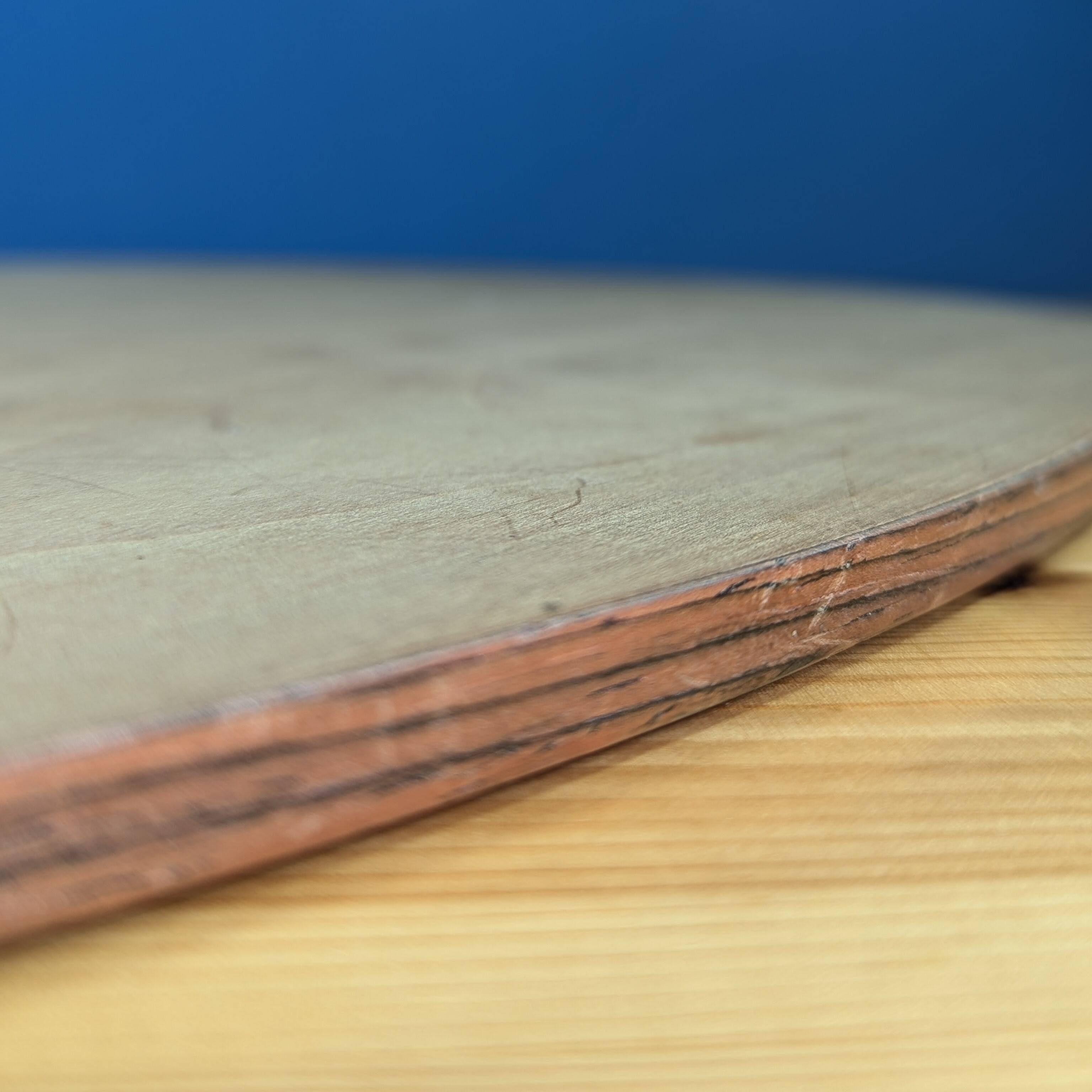 Large oval wooden tray with floral marquetry 50cm