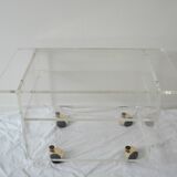 The swamp invisible Plexiglas side table