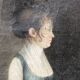 Pair of portraits, man, woman, early 19th century
