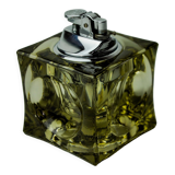 Magnifying glass lighter by Antonio Imperatore, black Murano glass, Italy, 1970