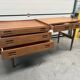 Bureau Scandinave midcentury à caisson et finition acajou