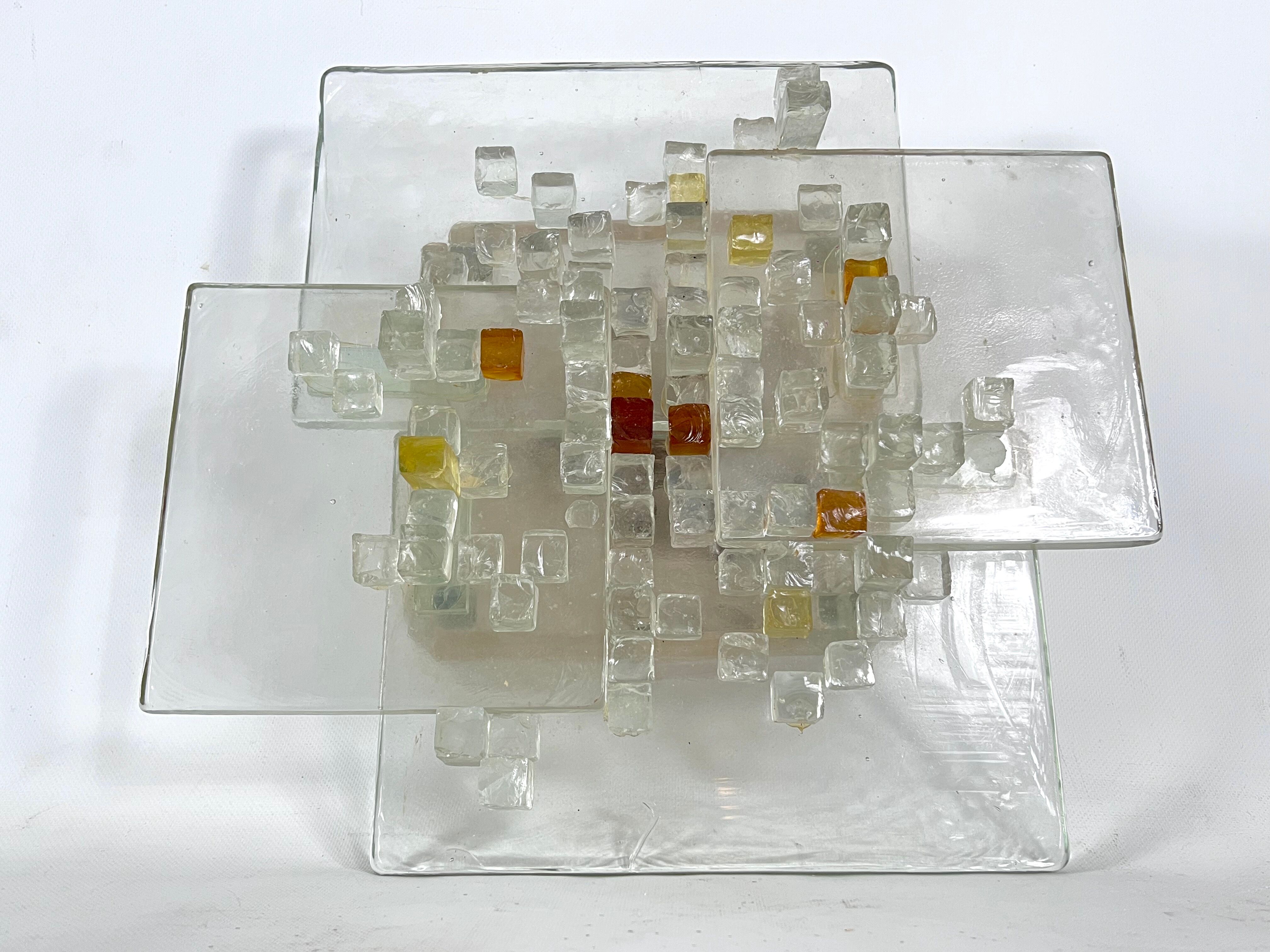 Mid-Century Murano Glass wall light by Albano Poli for Poliarte. Italy 1970s